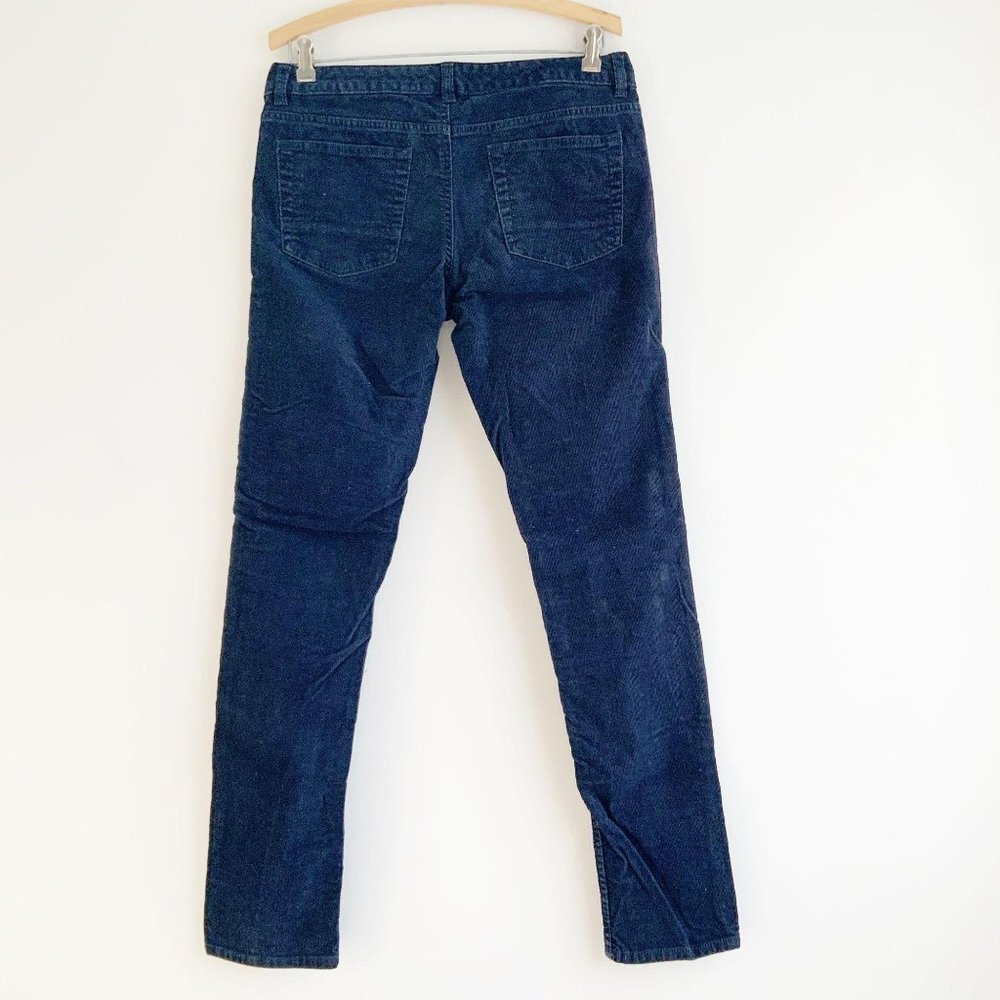 Lands' End Canvas 1963 Low Rise Slim Leg Navy Corduroy Pants - Picture 15 of 16